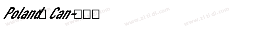 Poland Can字体转换